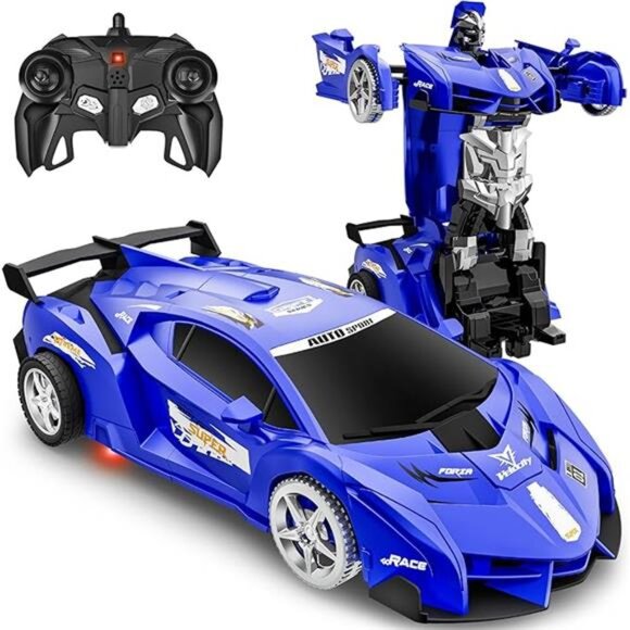 Remote Control Car, Toy for 3-8 Year Old Boys,360° Rotating RC Deformation Robot - Picture 8 of 8